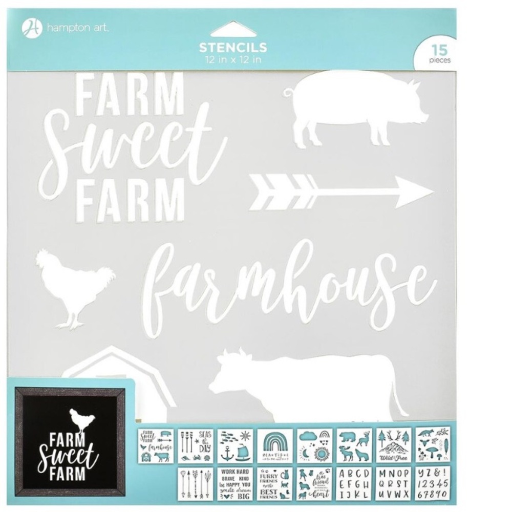 NWT Farm Select Farm Stencil Sheets